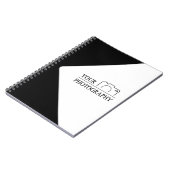 エレガントなウェディングパーソナライズされた写真 ノートブック (左側)