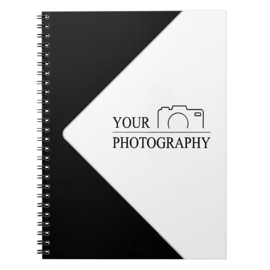 エレガントなウェディングパーソナライズされた写真 ノートブック (正面)