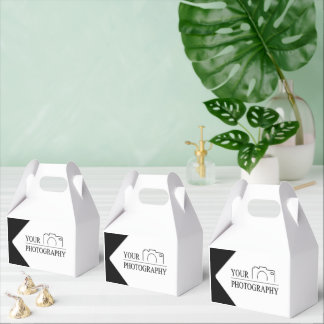 エレガントなウェディングパーソナライズされた写真 フェイバーボックス