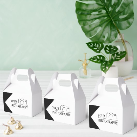 エレガントなウェディングパーソナライズされた写真 フェイバーボックス (複数)