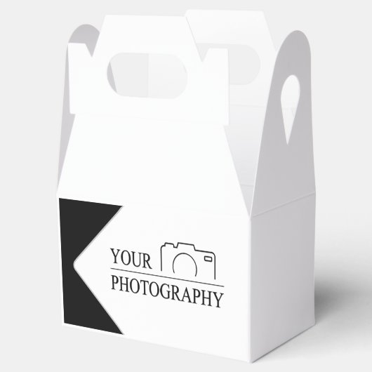 エレガントなウェディングパーソナライズされた写真 フェイバーボックス (オープン)