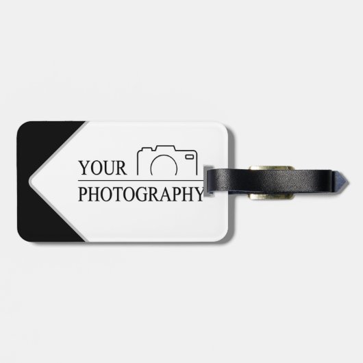 エレガントなウェディングパーソナライズされた写真 ラゲッジタグ (裏面横)