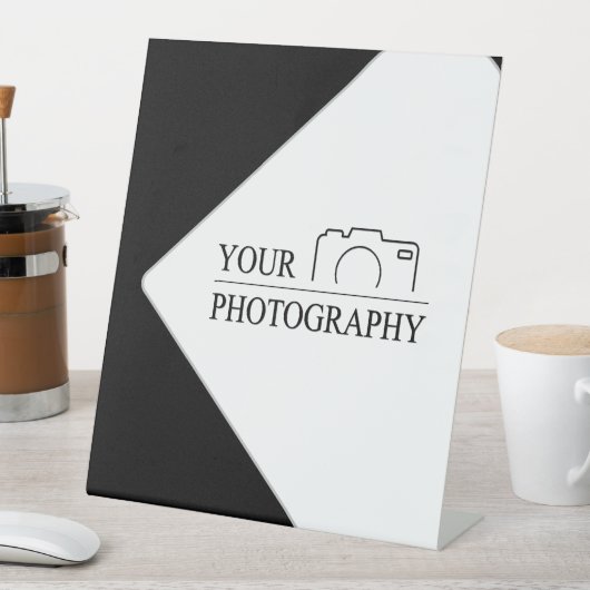 エレガントなウェディングパーソナライズされた写真 台座サイン (インサイチュ)