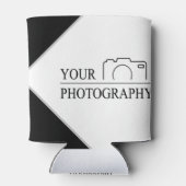 エレガントなウェディングパーソナライズされた写真 缶クーラー (裏面)