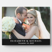 エレガントなウェディングパーソナライズフォト フォトプラーク (正面)
