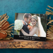 エレガントなウェディングパーソナライズフォト フォトプラーク (側面)