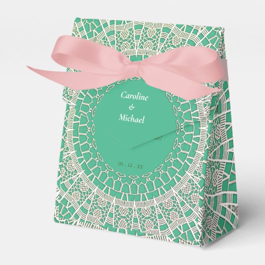 エレガントなウェディングパーティーおもしろいお願いボックス フェイバーボックス (正面サイド)