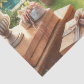 エレガントなウェディングパーティーのテーブルギフト 花 薄葉紙 (詳細)