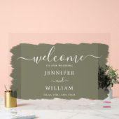 エレガントなウェディングパーティー絵を描ウェルカムセージ アクリルサイン (ウェディング)