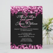エレガントなウェディングピンクライト 招待状 (スタンド正面)