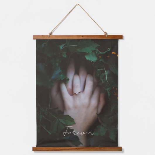 エレガントなウェディングフォトイメージ 吊り下げ型タペストリー (正面)