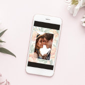 エレガントなウェディングフォトウォーターカラーフローラ セーブザデート