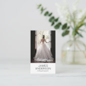 エレガントなウェディングフォトグラファー 名刺 (スタンド正面)