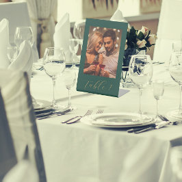 エレガントなウェディングフォトテーブル番号 台座サイン