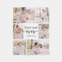 エレガントなウェディングフォトフリースブランケット フリースブランケット