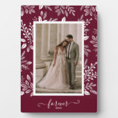 エレガントなウェディングフォトフレームレス写真イーゼル フォトプラーク (正面)