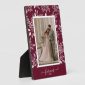 エレガントなウェディングフォトフレームレス写真イーゼル フォトプラーク (側面)