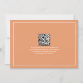 エレガントなウェディングフォトフローラ水彩 セーブザデート (裏面)