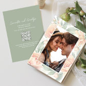 エレガントなウェディングフォトフローラ水彩 セーブザデート