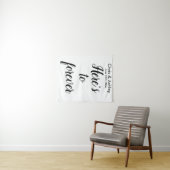 エレガントなウェディングフォトプロップフォトブース背景 タペストリー (インサイチュ(横))