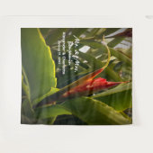 エレガントなウェディングフラワーフォトブース背景 タペストリー (正面(横))