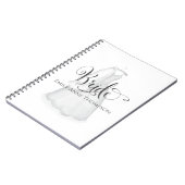 エレガントなウェディングブパーソナライズされたライド ノートブック (左側)