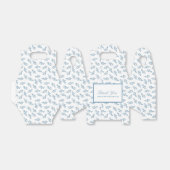 エレガントなウェディングブルーガーデンパタパーソナライズされたーン フェイバーボックス (折り畳みなし)