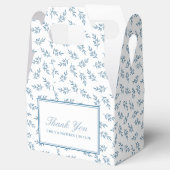 エレガントなウェディングブルーガーデンパタパーソナライズされたーン フェイバーボックス (オープン)