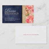 エレガントなウェディングプランナーの名刺 名刺 (正面/裏面)