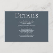 エレガントなウェディングプレーンシンプルQRコード エンクロージャーカード (正面)