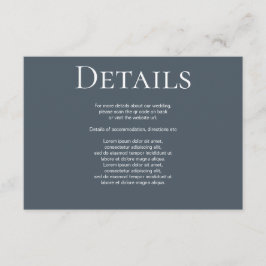 エレガントなウェディングプレーンシンプルQRコード エンクロージャーカード