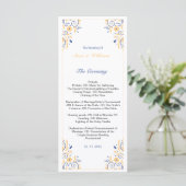 エレガントなウェディングプログラムテンプレート プログラム (スタンド正面)