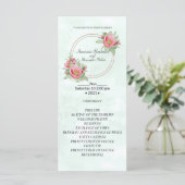 エレガントなウェディングプログラム。 (スタンド正面)