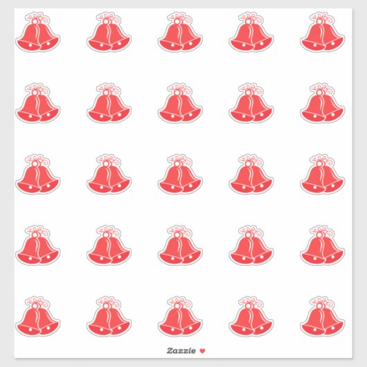 エレガントなウェディングベルキスカットシール シール (シート)