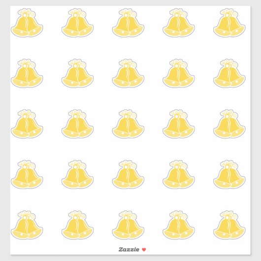 エレガントなウェディングベルキスカットシール シール (シート)