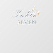 エレガントなウェディングホワイトドーブテーブル番号 ウィンドウサイン (シート)