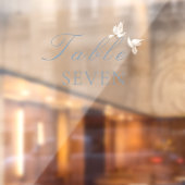 エレガントなウェディングホワイトドーブテーブル番号 ウィンドウサイン (シート2)