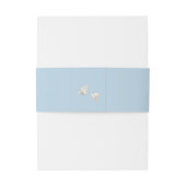 エレガントなウェディングホワイトハト 招待状ベリーバンド (裏面例)