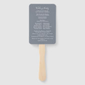 エレガントなウェディングホワイト金ゴールドウォーターカラープログラム ハンドファン (裏面)