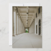 エレガントなウェディングホール披露宴結婚式招待状 招待状 (裏面)