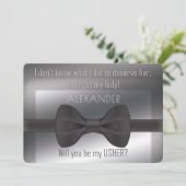 エレガントなウェディングボウタイは私のアッシャーになる 招待状 (スタンド正面)