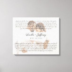 エレガントなウェディングボークアート記念写真 キャンバスプリント