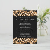 エレガントなウェディングボークリニューアル金ゴールドハリウッドグラム 招待状 (スタンド正面)