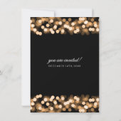 エレガントなウェディングボークリニューアル金ゴールドハリウッドグラム 招待状 (裏面)
