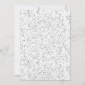 エレガントなウェディングミニマルマーブル 招待状 (裏面)