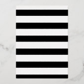 エレガントなウェディングメニューカモダンード書道箔 箔招待状 (裏面)