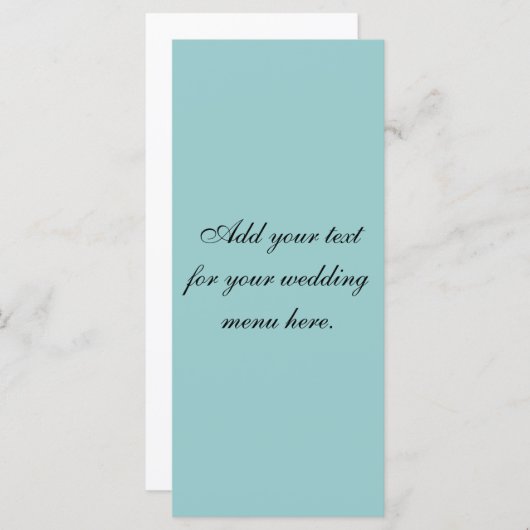 エレガントなウェディングメニューカードを作成 メニュー (正面/裏面)