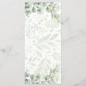 エレガントなウェディングメニューカード | カスタムウェディングステーション メニュー (裏面)