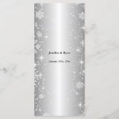 エレガントなウェディングメニュー メニュー (裏面)