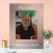 エレガントなウェディングメモリアルチェアVignette写真 アクリルサイン (ウェディング)